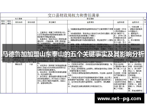 马德鲁加加盟山东泰山的五个关键事实及其影响分析 马德鲁加加盟山东泰山的五个关键事实及其影响分析